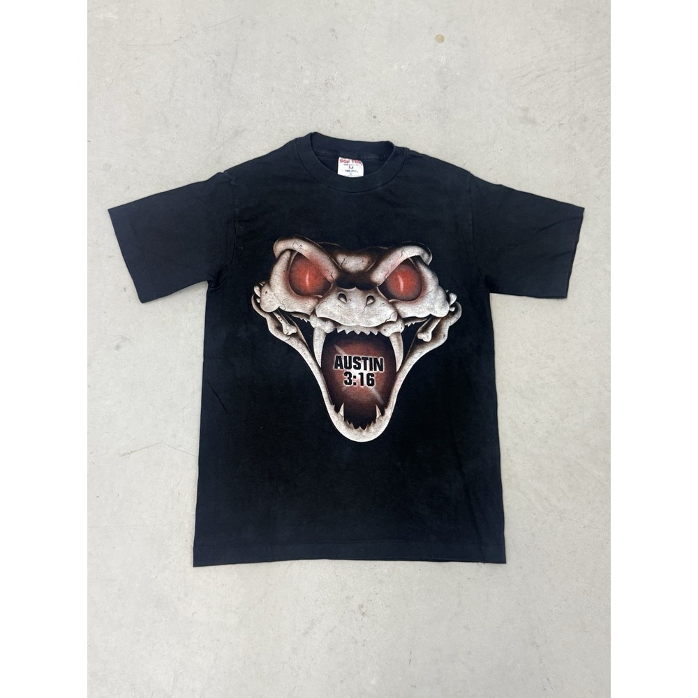 Vtg 1998 Stone Cold Steve Austin 3:16 Shirt WWF Snake Head Don't Trust Anybody S